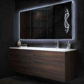 Espejo LED Rectangular | Control por interruptor de pared | Luz blanca fría - Reyze Seria Good Vibes Model 6